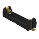 Polarized High Performance PCB battery holders for AA cells with coil spring contacts