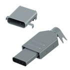 USB 3.1 Type C plugs and sockets