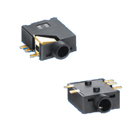 surface mount stereo jacks accept 2.5mm and 3.5mm stereo plugs