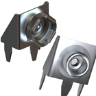 contact for mounting 9 volt batteris off a pc board