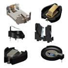 thru hole and surface mount coin cell battery holders