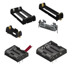 plastic and metal battery holders for cylindrical batteries