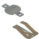 Negative PCB contacts for coin cell batteries