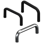 round brass and aluminum instrumentation handles