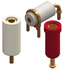 PTFE (teflon) insulated pcb jacks and pins