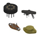 Transistor sockets,cases and mounting kits