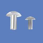 nickel plated brass semi tubular rivets