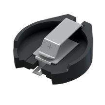 SMT (Heavy Duty) Holder for 23mm Cell - Short Pad (Tin Nickel Plate) on T&R
