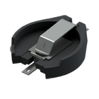 SMT (Heavy Duty) Holder for 23mm Cell - Long Pad (Tin Nickel Plate)