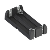 Polarized THM Holder for Dual AA Batteries w/ coil spring
