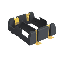 Polarized SMT Holder for Dual 18350 Batteries