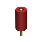 PTFE Insulated Test Jack Red