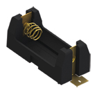 Polarized SMT Holder for 1/2AA Battery w/ coil spring