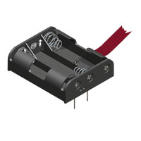 3 AA Cell Holder, PC with Ribbon