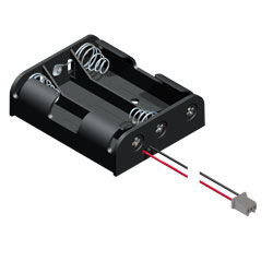3 AA Cell Holder with PC connector
