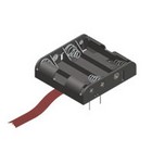 4 AA Cell Holder, PC with Ribbon