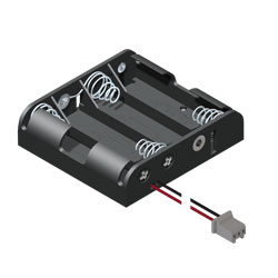 4 AA Cell Holder with PC connector