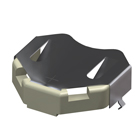 THM Insulated Retainer Components for 20mm Cell-Tin Nickel Plate