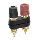 Dual Hex Head Binding Post-10-32 Thread/Gold Plate
