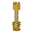 Slotted Jack Screw-Yellow w/ Hardware,.500