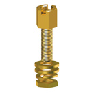 Slotted Jack Screw-Yellow w/ Hardware,.250