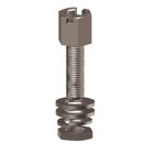 Slotted Jack Screw-Clear w/ Hardware,.250