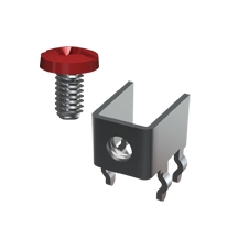 Horizontal Screw Terminal w/Screw-UnAssembled, Red