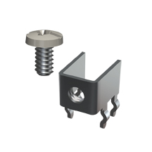 Horizontal Screw Terminal w/Screw-UnAssembled, White