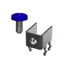 Horizontal Screw Terminal w/Screw-UnAssembled,Blue