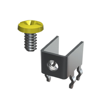 Horizontal Screw Terminal w/Sems Screw-UnAssembled, Yellow