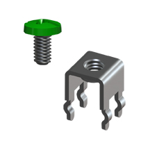 Vertical Screw Terminal w/Screw-Unassembled, Green
