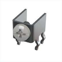 Horizontal Screw Terminal w/Screw-Assembled, White