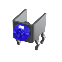 Horizontal Screw Terminal w/Screw-Assembled, Blue