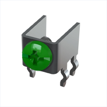 Horizontal Screw Terminal w/Screw-Assembled, Green