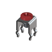 Vertical Screw Terminal w/Screw-Assembled, Red