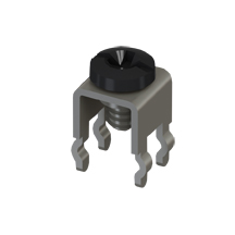 Vertical Screw Terminal w/Screw-Assembled, Black