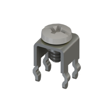Vertical Screw Terminal w/Screw-Assembled, White