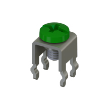 Vertical Screw Terminal w/Screw-Assembled, Green