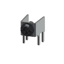 Horizontal PC Terminal - Supplied w/Screw-Assembled, Black