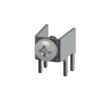 Horizontal PC Terminal - Supplied w/Screw-Assembled, White
