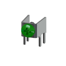 Horizontal PC Terminal - Supplied w/Screw-Assembled-Green
