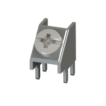 PC Mount -45 Degree Supplied w/Screw-Assembled-White