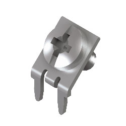 Slim-Line PC Screw Terminal, 45°-Screw Captivated