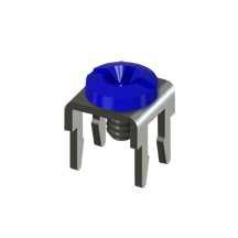 Low Profile PC Mount w/Blue Screw-Assembled