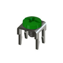 Low Profile PC Mount w/Green Screw-Assembled