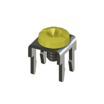 Low Profile PC Mount w/Yellow Screw-Assembled