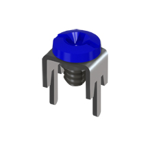 Low Profile PC Mount-w/Screw Assembled, Blue