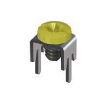 Low Profile PC Mount-w/Screw Assembled, Yellow