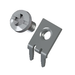 Slim-Line PC Screw Terminal, 45°- Unassembled screw