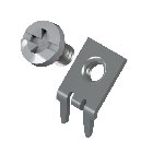 Slim-Line PC Screw Terminal, 45°- Unassembled screw